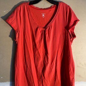 Two Hearts Maternity Orange t-shirt Sz XL